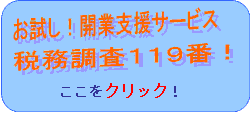 開業支援･税務調査119番はこちら！